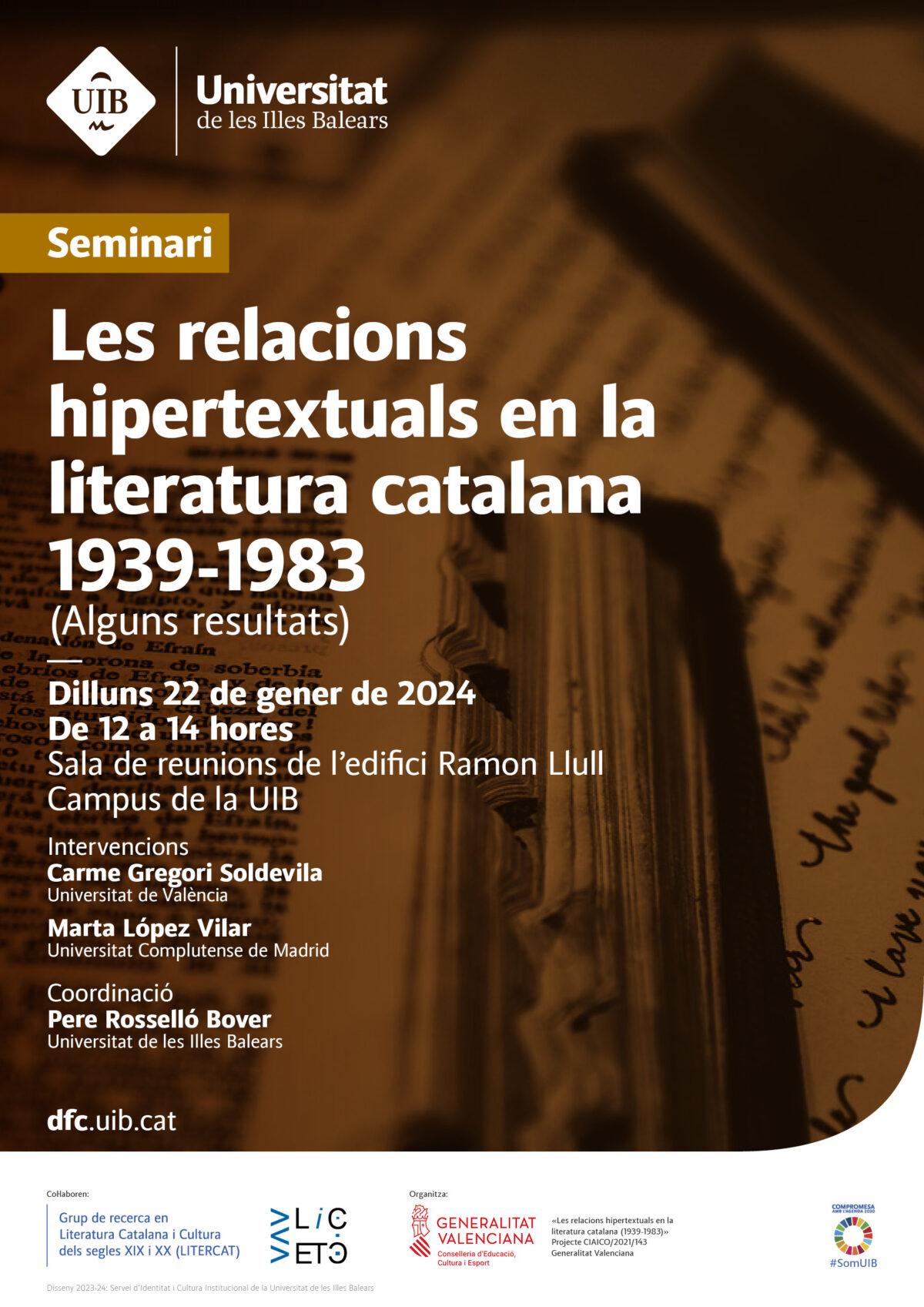 Seminari Les relacions hipertextuals en la literatura catalana (1939-1983)