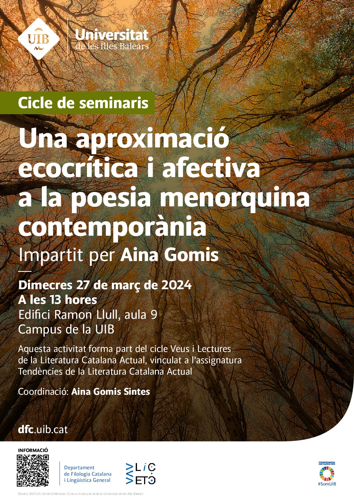 Cicle de seminaris “Veus i lectures de la literatura catalana actual”